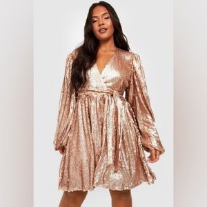 Gold Mini Dress Sparkly Eras